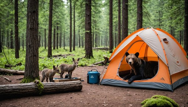 Le comportement à adopter lors de rencontres avec la faune sauvage en camping